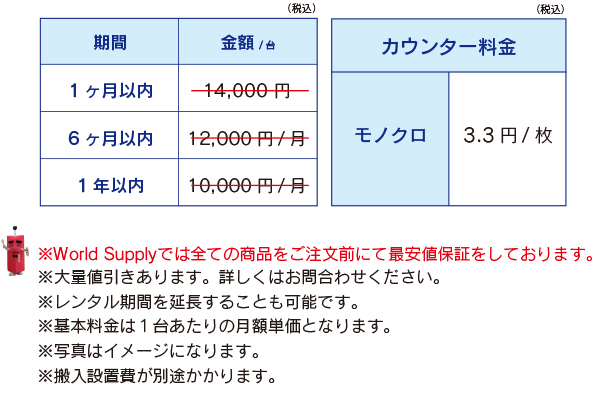 ハイスピードモノクロ複合機